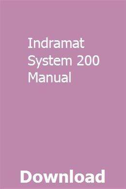indramat manuals downloads